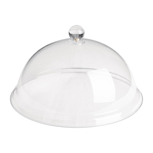[FE471] Olympia Kristallon polycarbonaat cloche transparant 260(Ø) x 115(H)mm