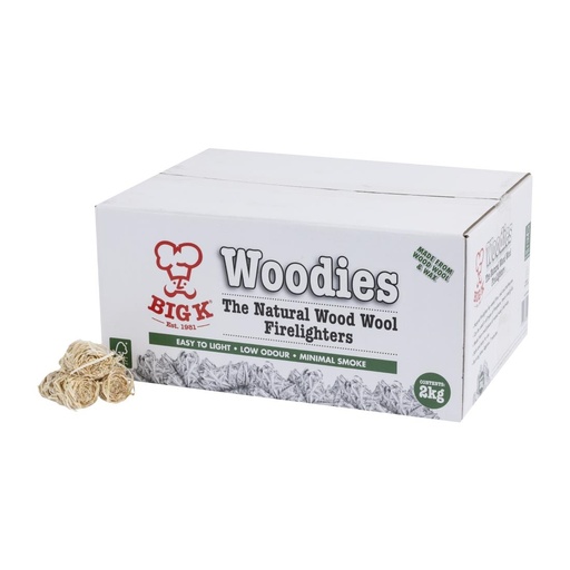 [FJ729] Big K Woodies natuurlijk houtwol aanmaakkrullen 2kg