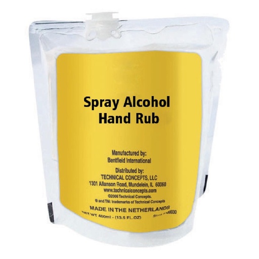 [FN394] Rubbermaid Manual ongeparfumeerde handreiniger spray 60% alcohol - 400ml (12 stuks)