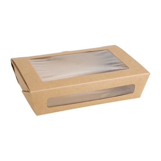 [FN898] Fiesta Recyclable saladeboxen met PET venster 1200ml (150 stuks)