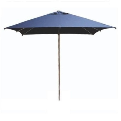 [FP055] Eden Milan vierkante parasol 2,5 x 2,5m blauw