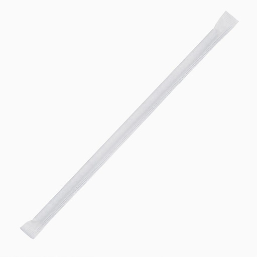 [FP440] Fiesta Compostable composteerbare papieren rietjes 210mm zwart  Individueel verpakt (250 stuks)
