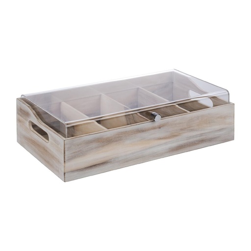 [FT157] APS bestekbak met deksel 510 x 280mm vintage design