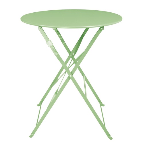 [FT272] Bolero stalen klaptafel rond lichtgroen 595mm