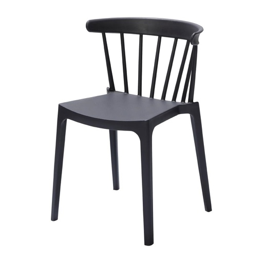 [FT972] Windson polypropyleen stoelen antraciet (4 stuks)