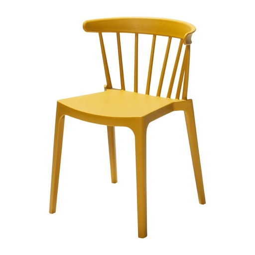 [FT974] Windson polypropyleen stoelen okergeel (4 stuks)