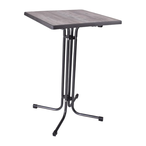 [FT988] Limburg Vintage opklapbare statafel vierkant 70(l) x 70(b) x 110(h) cm