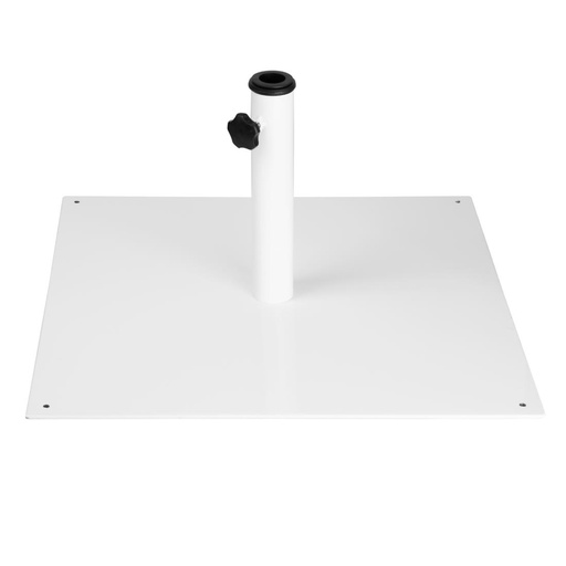 [FU510] Bolero Platte Metalen Parasolvoet Wit - 18Kg
