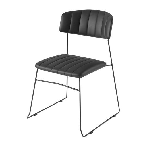 [FW567] Mundo stoel zwart (4 stuks)