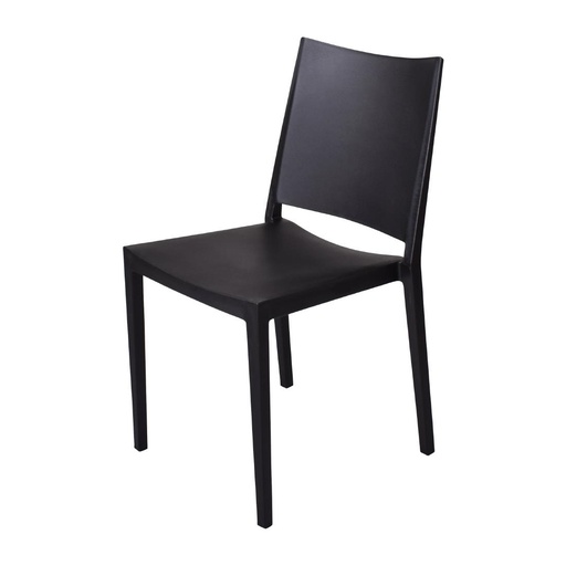 [FW573] Florence stapelbare polypropyleen stoelen zwart (4 stuks)