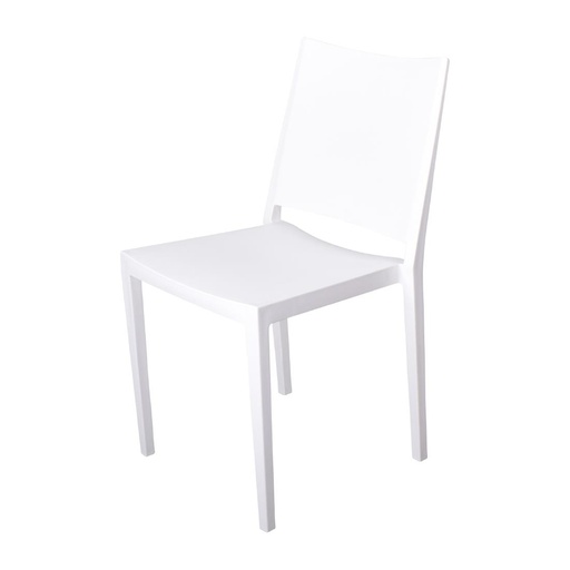 [FW575] Florence stapelbare polypropyleen stoelen wit (4 stuks)