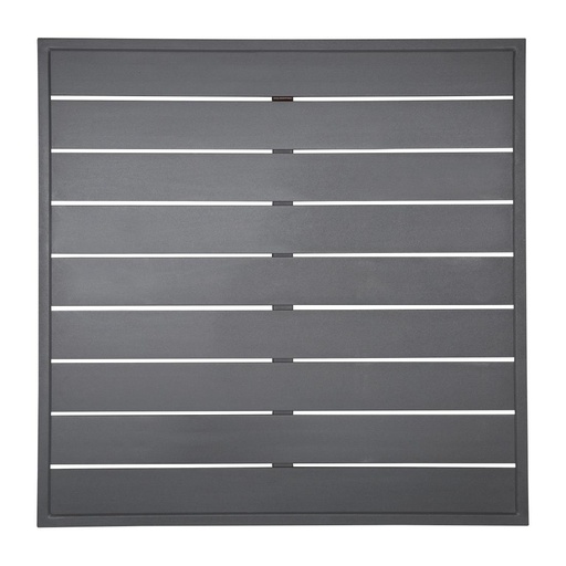 [FW597] Bolero vierkant aluminium tafelblad donkergrijs 70cm