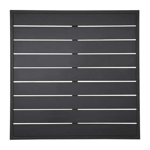[FW599] Bolero aluminium tafelblad vierkant zwart 700mm