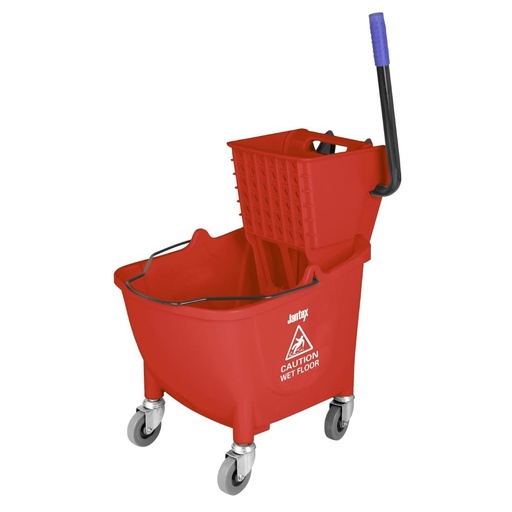 [FW868] Jantex 30L dweilemmer met voetpedaalontgrendeling - rood
