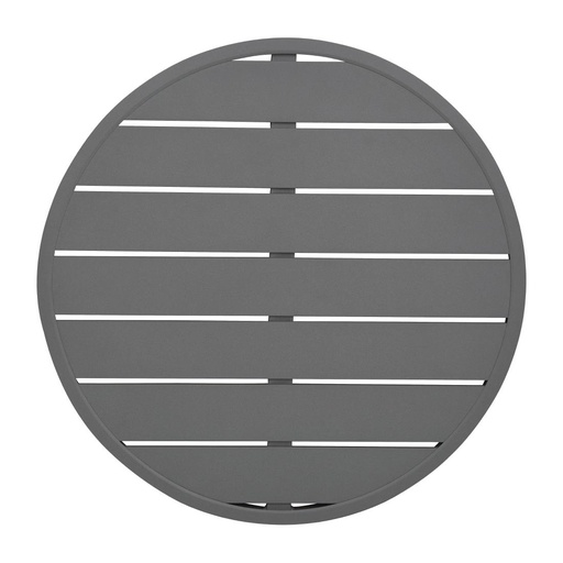 [FX037] Bolero Aluminium Rond Tafelblad Donkergrijs 580mm