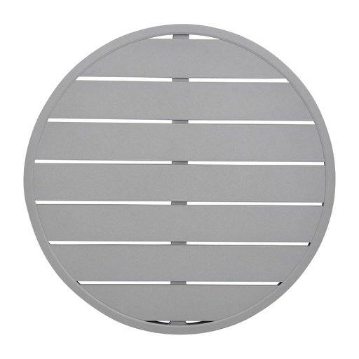 [FX038] Bolero aluminium tafelblad rond lichtgrijs 580mm
