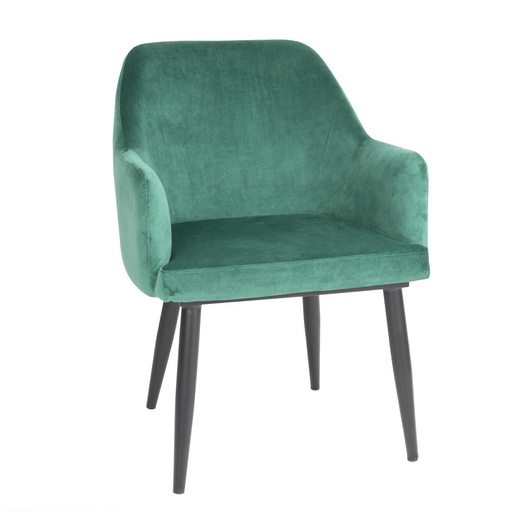 [FX070] Bolero Lia Velvet stoelen donkergroen (2 stuks)