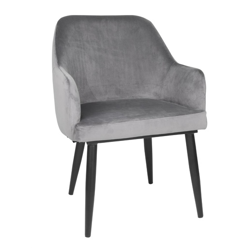 [FX071] Bolero Lia Velvet stoelen grijs (2 stuks)