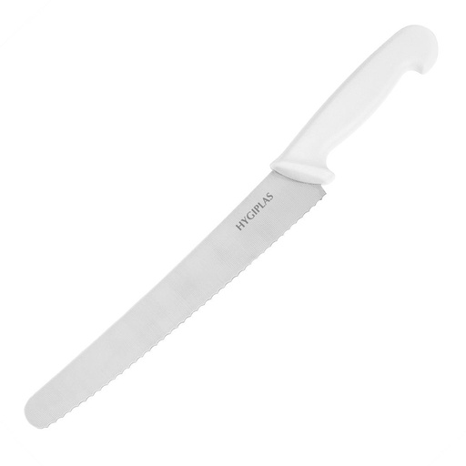 [FX127] Hygiplas Gekarteld Gebakmes Wit 25.4cm