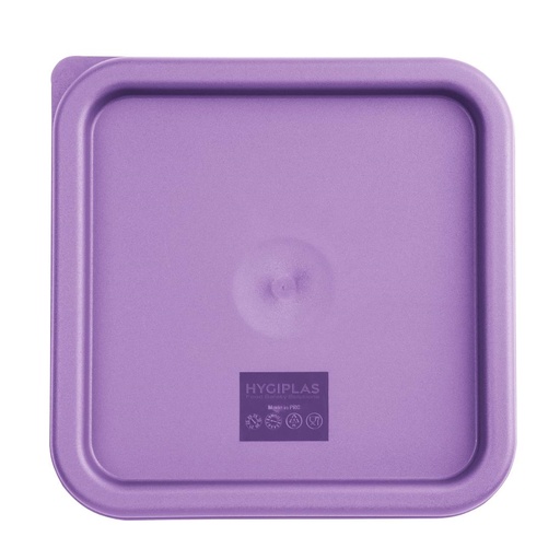 [FX144] Hygiplas vierkante vershouddoos deksel, paars, medium
