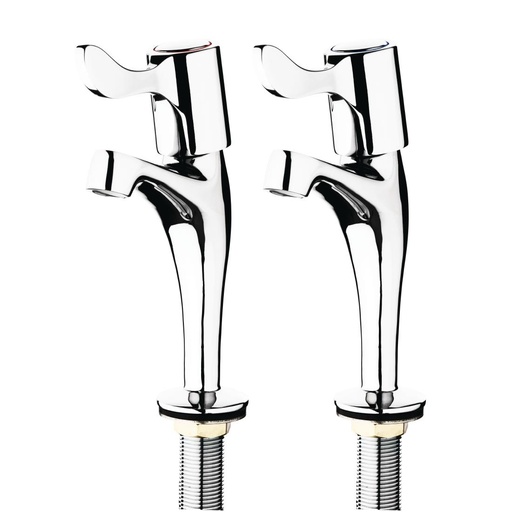 [G461] Vogue bassin zuil hendel kranen (set van 2)