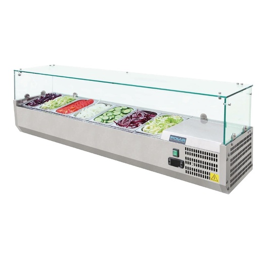 [G609] Polar g-serie toonbankkoelkast 7x 1/4gn