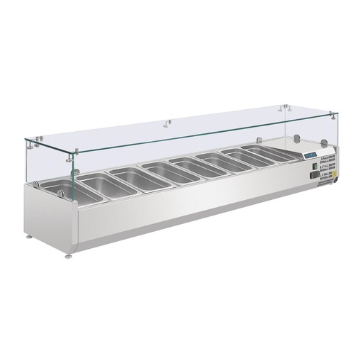 [G610] Polar G-serie opzetkoelvitrine 8x GN 1/4