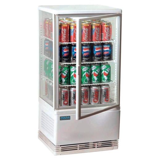 [G619] Polar C-serie koelvitrine wit 68L