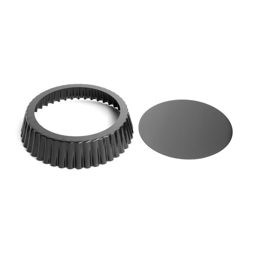 [GC989] Vogue geplooide diepe anti-kleef quichevorm 25cm