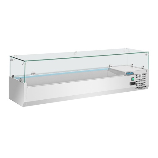 [GD876] Polar G-serie opzetkoelvitrine 5x GN 1/3 en 1x GN 1/2