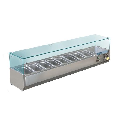 [GD877] Polar G-serie opzetkoelvitrine 8x GN 1/3