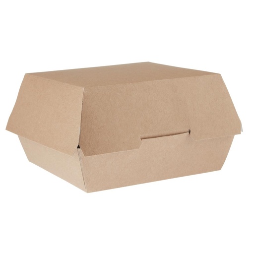 [GE803] Colpac kraft hamburgerdoosjes composteerbaar groot 13,5cm (250 stuks)