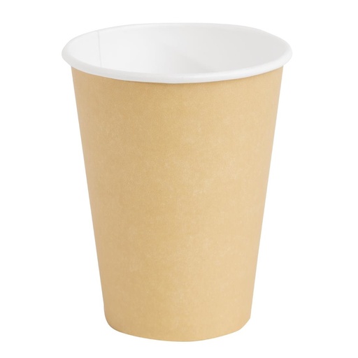 [GF032] Fiesta Recyclable koffiebekers enkelwandig lichtbruin 34cl (1000 stuks)