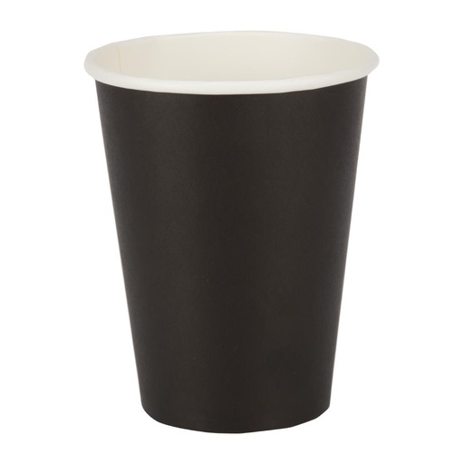 [GF043] Fiesta Recyclable koffiebekers enkelwandig zwart 34cl (50 stuks)
