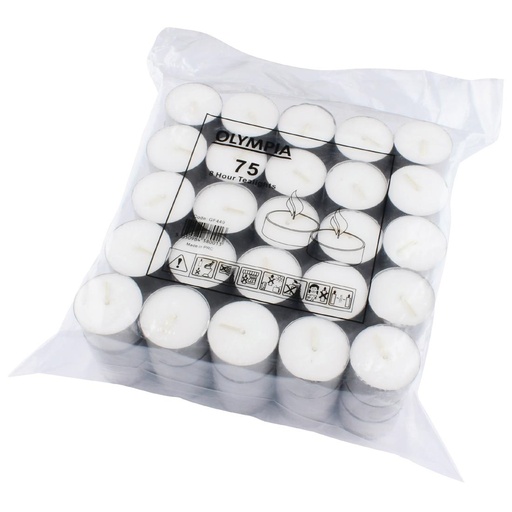 [GF449] Olympia theelichten 8 uur (75 stuks)