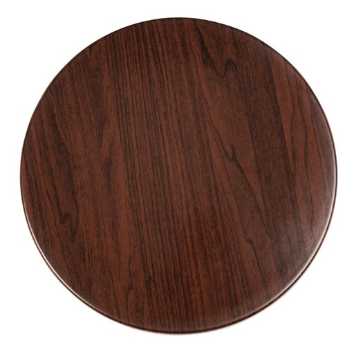 [GG643] Bolero rond tafelblad donkerbruin 60cm