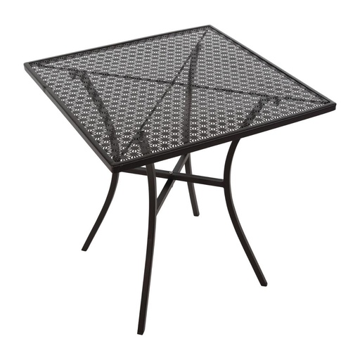 [GG706] Bolero vierkante stalen bistro tafel zwart 70cm