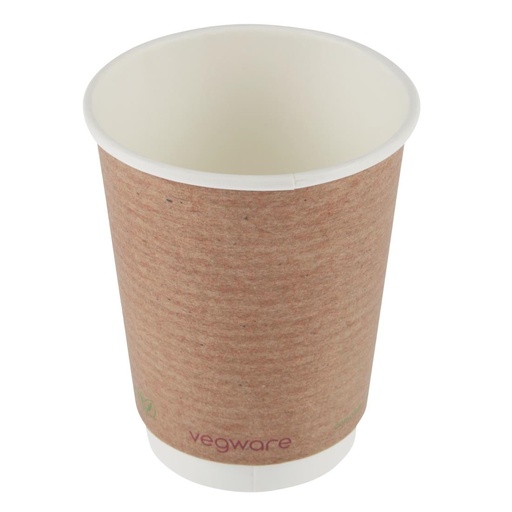 [GH021] Vegware 89-serie dubbelwandige bekers composteerbaar 340ml (500 stuks)