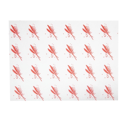 [GH036] Vetvrij hamburger papier rood (1000 stuks)