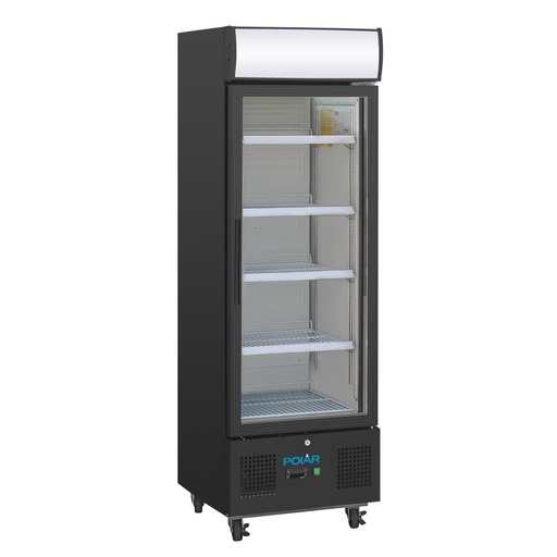 [GH426] Polar G-Series Rechtopstaande Display Koeling 218Ltr Zwart