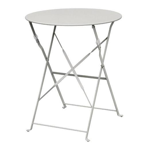 [GH556] Bolero ronde stalen opklapbare tafel grijs 59,5cm