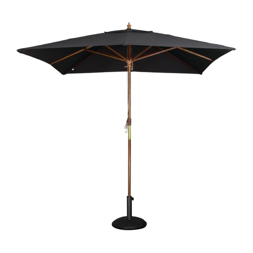 [GH990] Bolero vierkante zwarte parasol 2,5 meter