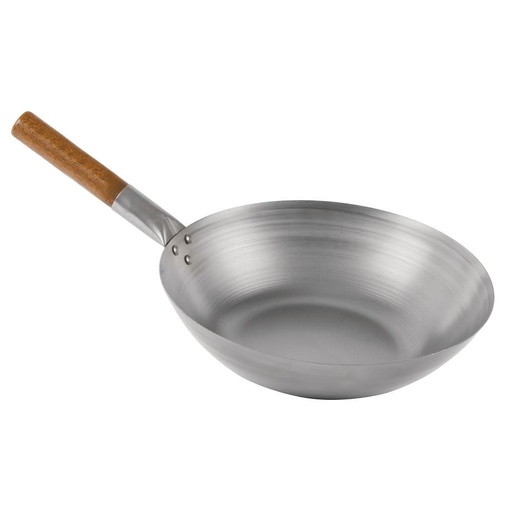 [GJ494] London Wok wok met platte bodem 33cm