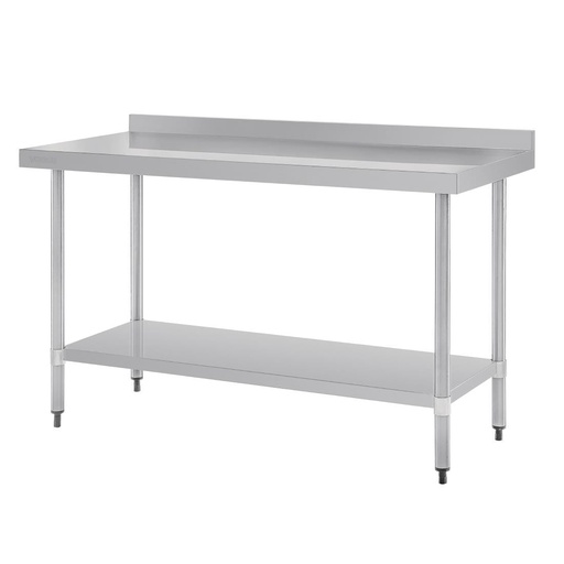 [GJ508] Vogue roestvrijstalen tafel met opstaande rand 1500 mm