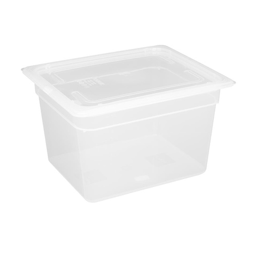 [GJ517] Vogue polypropyleen GN 1/2 bak met deksel 20cm (4 stuks)
