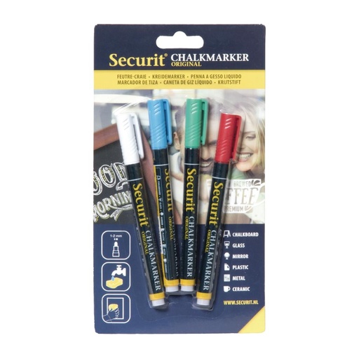 [GJ550] Securit wisbare krijtstiften 2mm assorti (4 stuks)