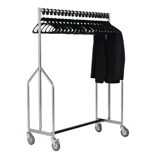 [GK911] Zware kwaliteit Z kledingrail met 20 hangers