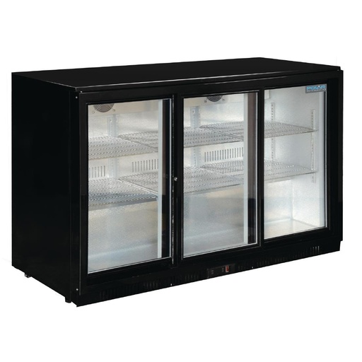 [GL006] Polar G-serie 3-deurs barkoeling met schuifdeuren zwart 330L