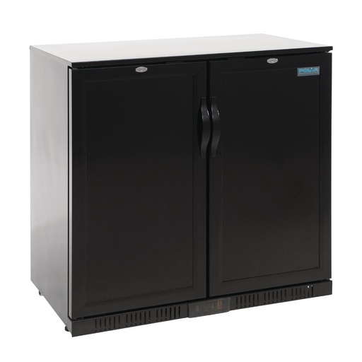 [GL016] Polar G-serie 2-deurs barkoeling met blinde klapdeuren zwart 208L