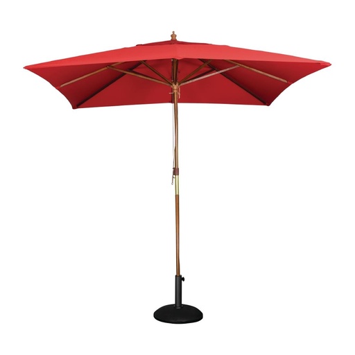 [GL306] Bolero vierkante rode parasol 2,5 meter